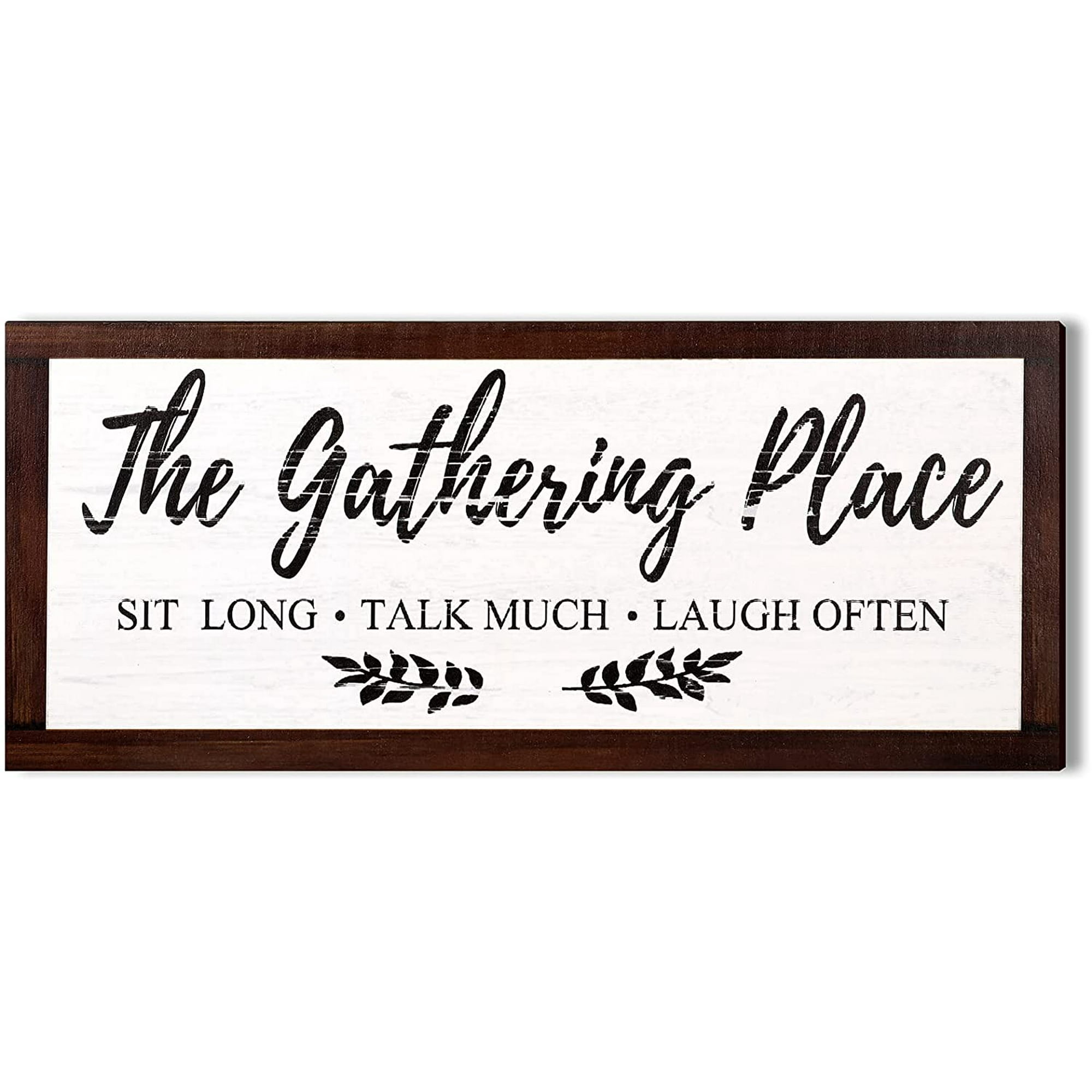 Gather Sign Large Farmhouse Kitchen Wall Sign Wooden Family Sign Rustic  Wall Decor Sign for Dining Room Decor - The Gathering Place 14 x 5.2 inches  | Walmart Canada