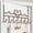 Brown, variant on Meggemo No Drill Over the Door Hook Rack 7 Hooks Heart Design Hanger for Coats Hats Bags Keys Entryway Bedroom Tidy Space Saving Accessory