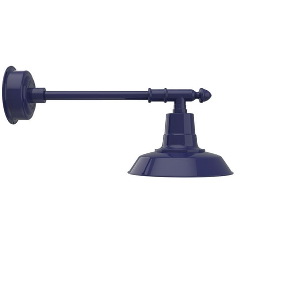 Cocoweb 12 inch Vintage LED Gooseneck Light in Blue with Victorian Arm