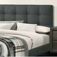 thumbnail image 6 of Tcbosik Bed Frame with Upholstered Button Tufted Headboard, Full Size Platform Bed for Bedroom, No Box Spring Needed, Charcoal, 6 of 7