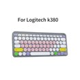 thumbnail image 2 of Cubierta de teclado Teclado inalámbrico Reemplazo de película impermeable de silicona suave para Logitech K380, Color rosa Monstrate EL5232-03, 2 of 2