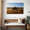 thumbnail image 3 of Elephant Stock Wyoming Moulton Barn Wall Art - Horizontal Canvas Wall Art - Living Room Wall Decor - Places Canvas - Brown And Blue Decor - 45" x 30", 3 of 8