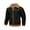 Black, variant on Wavsuf Winter Leather Jacket Mens Jackets Heavyweight for Men Coat Beige Size M