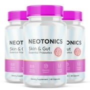 (3 Pack) Neotonics - Dietary Supplement for Digestion and Healthy Gut - Pills for Immune System, Digestive Function, Healthy Stomach, Reduces Bloat - 180 Capsules