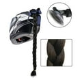 thumbnail image 2 of koolsoo Black Helmet Ponytail/s Motorcycle Braid Helmet Hair with Suction Cup, 2 of 8