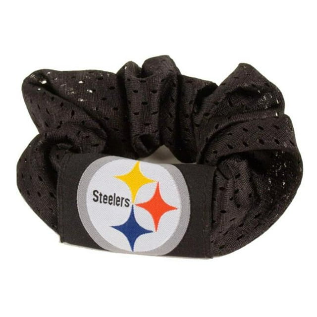 Caseys 8669910007 Support de Queue de Cheval Torsadé pour Cheveux Pittsburgh Steelers - Noir