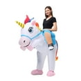 thumbnail image 4 of PTS Inflatable Ride On Unicorn Costume for Adult, Funny Blow up Inflatable costumes Halloween Costume Cosplay Party, 4 of 7
