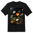thumbnail image 2 of Plus Size Shirt for Women Oversized Black Tops for Women Short Sleeves Shirt for Women Flower Garden T Shirt Crewneck Shirt for Women M, 2 of 5