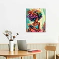 thumbnail image 2 of QZHH Black Girl Reading Wall Art for Bedroom Aesthetic Decor,Watercolor Butterfly Girl Books Wall Decor,African Girls' Inspiring Wall Art for Fashion Room Boho Room Decor, 2 of 4