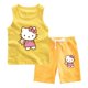 thumbnail image 3 of Hello Kitty, pantalones cortos de algodón para niñas con dibujos animados, chaleco de dos piezas de verano para bebés, ropa cómoda y bonita, ropa sin mangas para niños, 3 of 5
