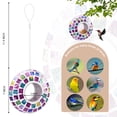 thumbnail image 3 of Mosaic Fly-Through Bird Feeder – Colorful Circular Hanging Feeder,Outdoor Bird Feeder,Decorative Outdoor Accent for Garden, Patio & Bird Watching, 3 of 6