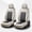 Gray and Black_C, variant on for VOLKSWAGEN RABBIT 2006-2009 Car Front Seat Covers Synthetic Leather Wear Resistant Custom Fit Comfort Fit