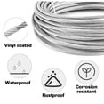thumbnail image 2 of Kit de cables de acero Shineyoo 1/8 de 200 pies con tensores, 2 of 6