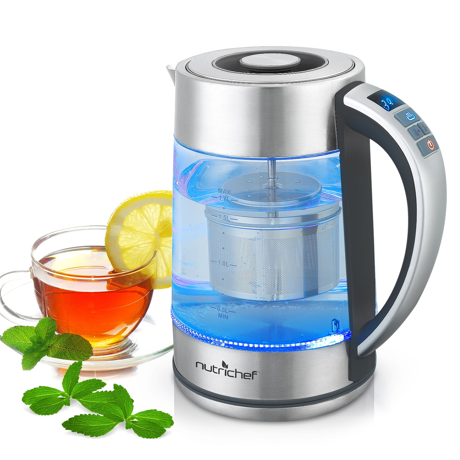 nutrichef electric hot water kettle