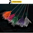 thumbnail image 5 of Fnochy Halloween Decorations Halloween Witch Broom Kids Play Broom Prop Plastic Broom Props for Halloween Party Clothing Accessories, Orange, 5 of 6