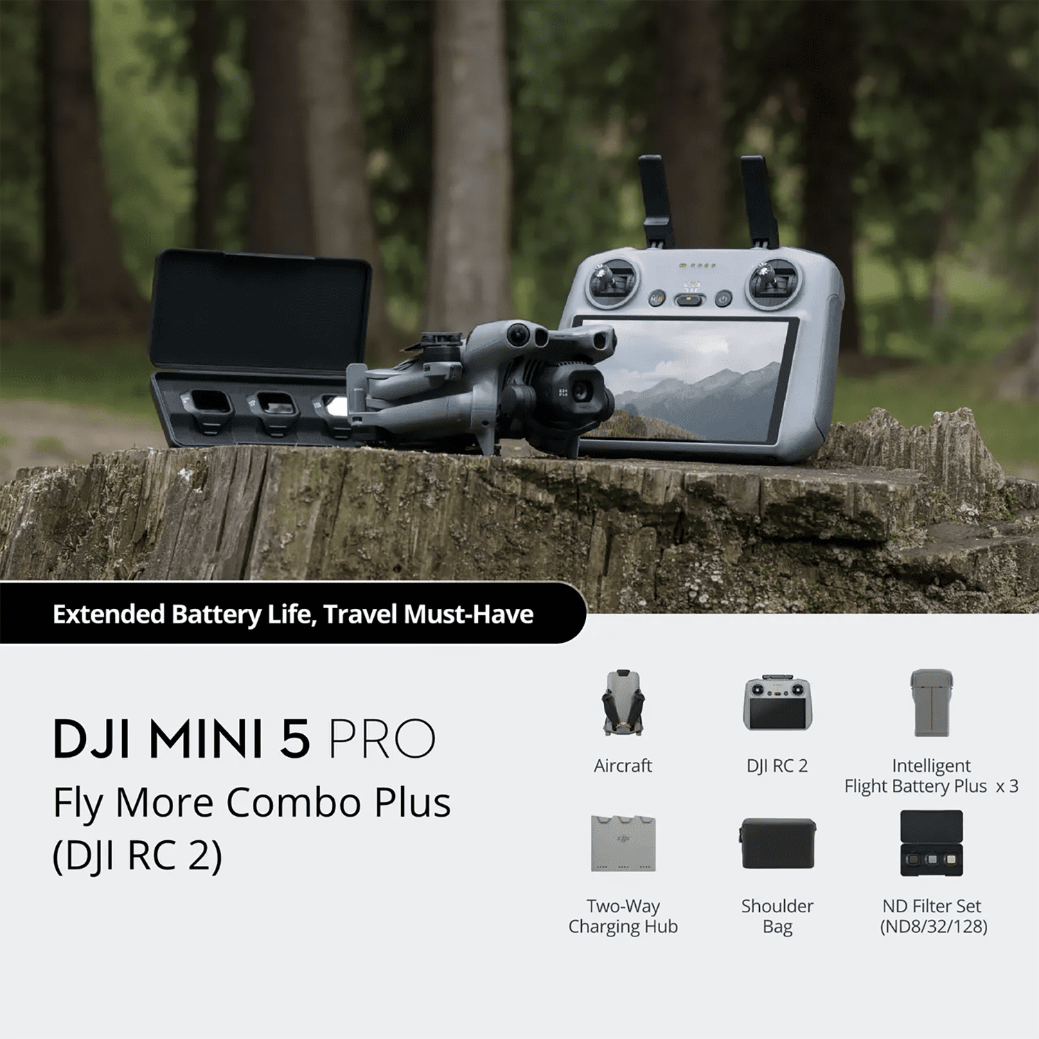 DJI Mini 5 Pro Drone Fly More Combo Plus (DJI RC 2)