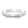 thumbnail image 5 of 10K White Gold 3mm Standard Flat Comfort Fit Band Ring Size 13.5, 5 of 7