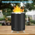 thumbnail image 6 of Tabletop Fire Pit with Portable Bag, Portable Smokeless Mini Fire Pit, Wood or Pellets Dual Fuel, Stainless Steel Fire Pit for Camping/Parties/Yard Entertainment, Black, 6 of 10
