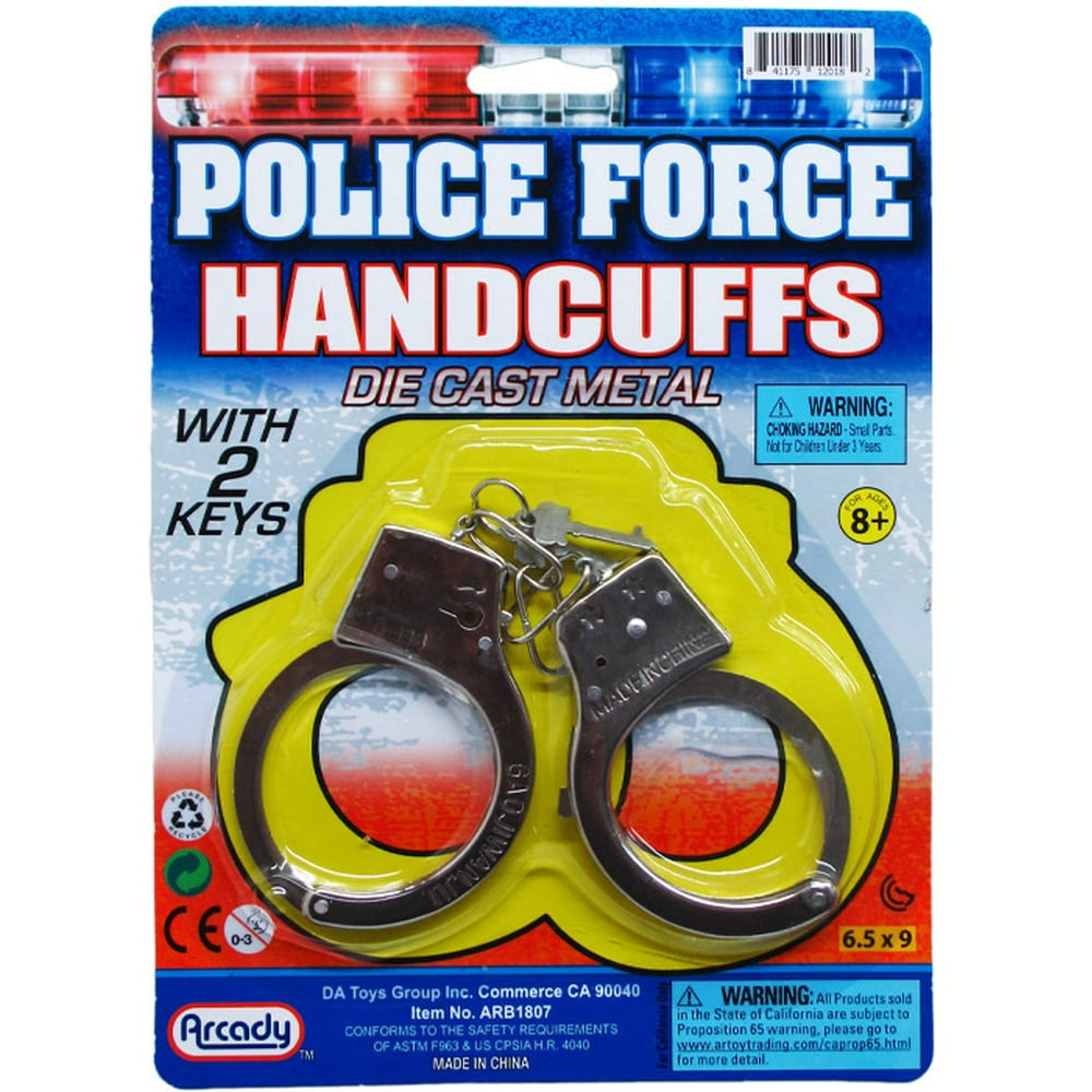 3.5" Diecast Metal Toy Handcuffs CASE OF 96