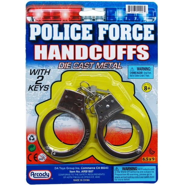 3.5" Diecast Metal Toy Handcuffs CASE OF 96