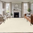 thumbnail image 2 of Cream Large Area Rugs for Bedroom Living Room, Soft Non Slip Carpet Bedside Rug, Modern Pure Beige Rectangular Floor Cover Kitchen Accent Rug 6'x9' for Dining Room/Office, 2 of 9