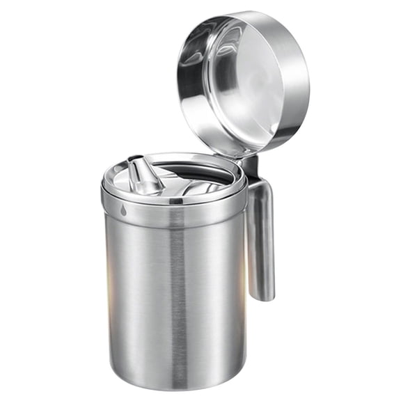 WHAMVOX  550 Ml Kitchen Oil Bottle Stainless Steel Pot Dust-proof Leakproof