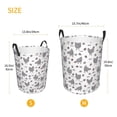 thumbnail image 5 of Daiia Funny Chicken Round Laundry Basket with Handles Thickened Waterproof Circular hamper,Dirty Clothes Storage Basket for Bedroom,Bathroom,College Dorm-Small, 5 of 8