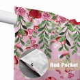 thumbnail image 4 of Red Gnomes Swag Valances for Windows 2 Pack, Kitchen Window Curtains 36 Inch Length, Valentine's Day Love Roses Leaves Ombre Pink Privacy Swag Curtains for Living Room/Bathroom 36"x36", 4 of 8