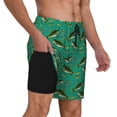 thumbnail image 2 of Daiia Bass Fish Pattern Mens Swim Trunks Swim Shorts Quick Dry Swim Shorts with Mesh Lining Pockets-Medium, 2 of 6