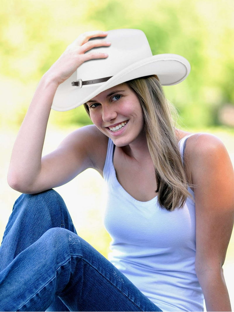 Spencer Western Cowboy Hat for Men Women Wide Brim Fedora  display picture 1