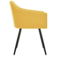 thumbnail image 4 of vidaXL Dining Chairs Upholstered Chair with Metal Legs for Living Room Fabric, 4 of 6