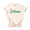 thumbnail image 3 of Amen Golf Shirt for Women and Teens Floral Golfers T-Shirt with Red Flag Ivory Shirt Adult Small, 3 of 4