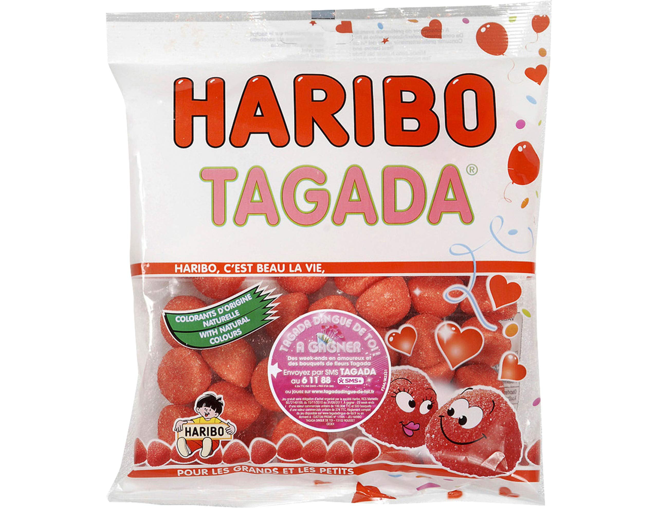 HARIBO - Tagada - Bonbons Arômatisés à la Fraise - Boîte de 210