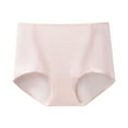 thumbnail image 2 of YWDJ Breathable Lightweight High Waist No Show Fashion Breathable Soft Stretch Panties High Waisted Briefs Pink L, 2 of 4