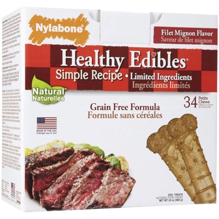 - Nylabone Edible Filet Mignon Pet, 34 Count