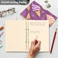 thumbnail image 5 of Delicious Ice Cream Ring Binder Notebook Journey Note Diary College Ruled Spiral Notebook Study Loose Leaf Paper A5 60 Pages, 5 of 8