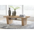 thumbnail image 2 of Signature Design by Ashley Kristiland Coffee Table with Storage Shelf, Light Brown, 2 of 7
