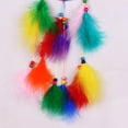 thumbnail image 3 of Kokovifyves Spring and Summer Decorations Colorfull Circular Feather Hang Crafts Handmade Home Hanging Craft, 3 of 9