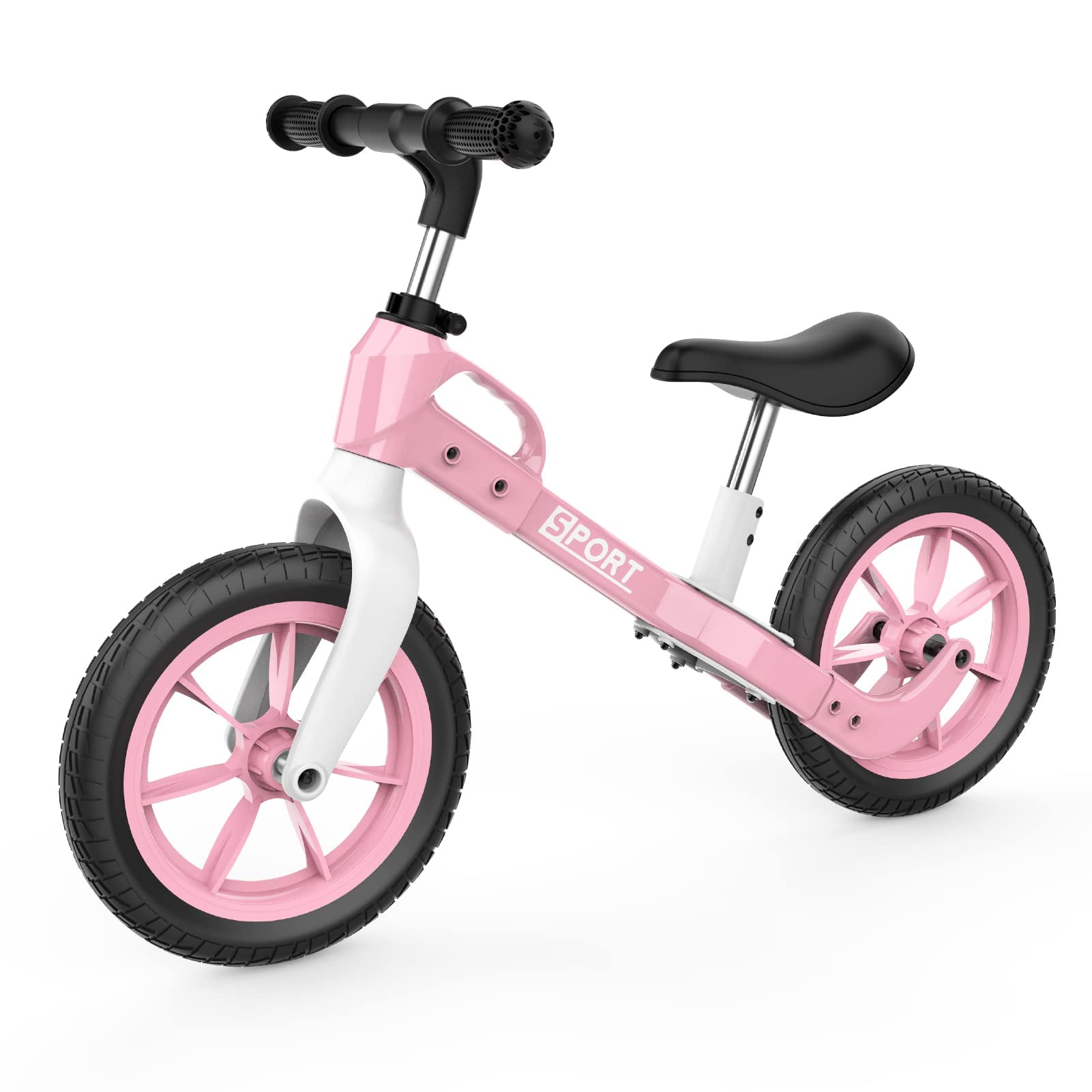 Kids Balance Bike Lightweight Toddler Balance Bike 12 Inch No Pedal Bikes Adjustable Handlebar