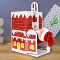 thumbnail image 4 of Muñeca de chimenea trepadora de Papá Noel, muñeca eléctrica de Navidad, con música para decoración navideña, regalos para niños, 4 of 5