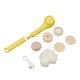 thumbnail image 1 of Cepillo eléctrico de baño exfoliante multifuncional con 6 accesorios, rotación automática para ducha, baño, limpieza profunda, color amarillo, 1 of 14
