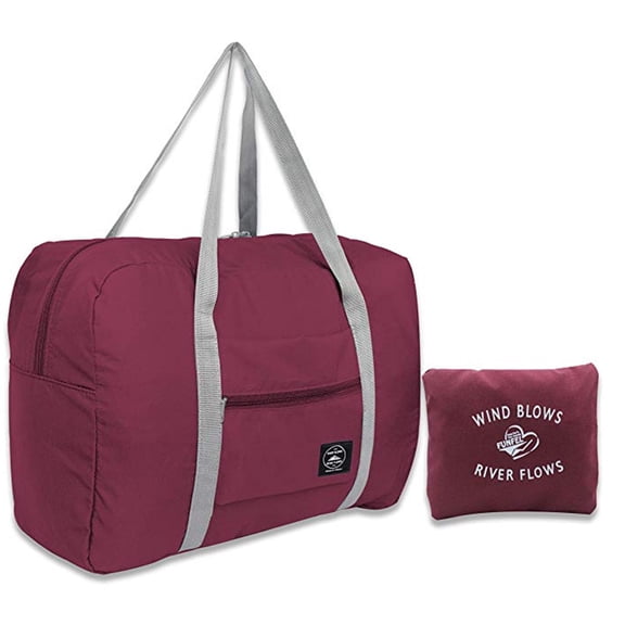 FZFLZDHUS Foldable Travel Duffel Bag Tote Carry on Luggage Lightweight Nylon Sport for Women Girls