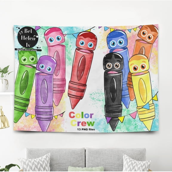 Babyfirst color crew Tapestry Gift Wall Hanging Backdrop for Room Bedroom Girls Fans Background Banner Party Birthday Supplies Decor