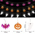 thumbnail image 3 of Luces decorativas de Halloween Cadena de luces de Halloween, 3 luces de hadas alimentadas por batería Luces de cadena fantasma de murciélago de calabaza de 12 pies, 30 LED cada una para Halloween en interiores / exteriores, fiesta Sincero Electrónica, 3 of 5