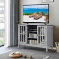 thumbnail image 2 of Mueble de madera Costway para TV hasta 50' gris, 2 of 8