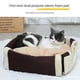 thumbnail image 4 of Pet Bed Dog House Kennel Soft Tent Indoor Enclosed Warm Plush Sleeping Nest Basket with Removable Cushion Travel Dog Accessory ShopWise Round, 4 of 21