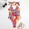 thumbnail image 3 of Moda mujer cómodo traje de baño fruta impresa vendaje espalda descubierta siamés traje de baño OAVQHLG3B Store  lin121212, 3 of 3