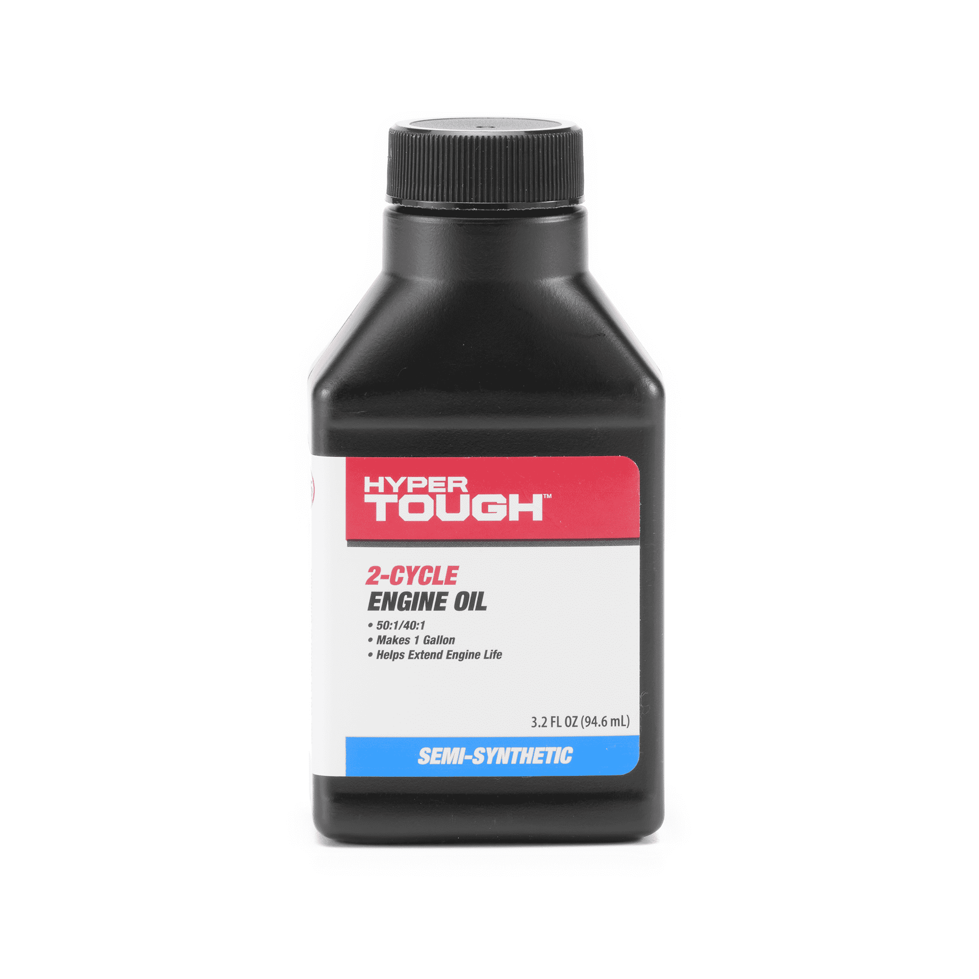 (4 pack) Hyper Tough 3.2 oz Synthetic Blend 2-Cycle Oil, Makes 1 Gallon