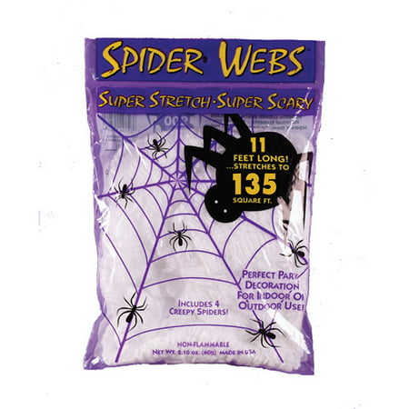 White Spider Web Adult Halloween Accessory