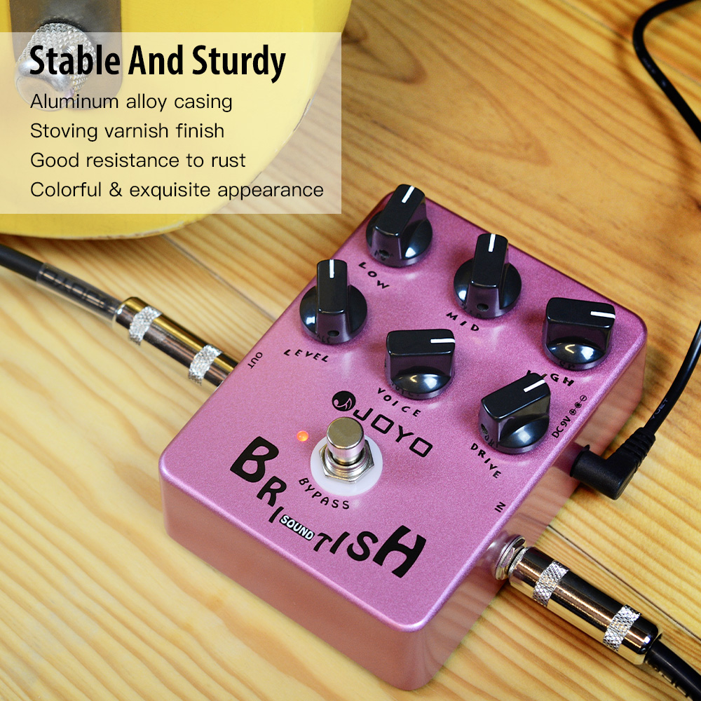 JOYO JF-16 British Sound Vintage Overdrive Guitar Effect Pedal Rock Amp True Bypass